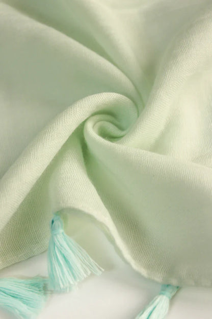 Plain Viscose Hijab with Tassels – Lightweight Everyday Scarf – 72 x 31 Inches