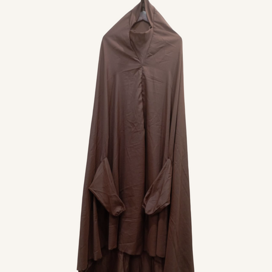 Plain Sleeves Namaz Chadar – Swiss Lawn Prayer Chadar for Women (55 Inch, 10 Colors)