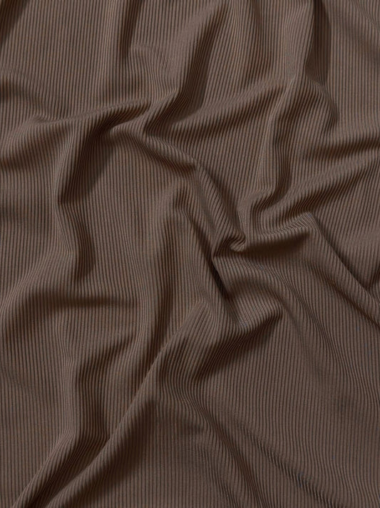 Ribbed Jersey Luxe - UK Quality - Light Mink