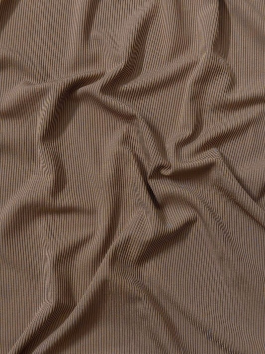 Ribbed Jersey Luxe - UK Quality - Taupe