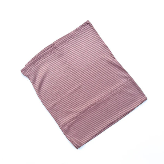 Ribbed Tube Hijab Cap – Bamboo Jersey Undercap - Majestic Mauve