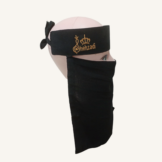 Saudi Embroidery Niqab – Personalized Name Embroidered - Shehzadi