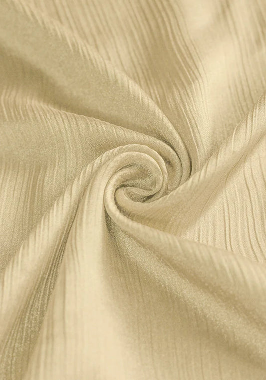 Sheen Hijab – Crinkle Chiffon & Silk Blend - Butter Milk