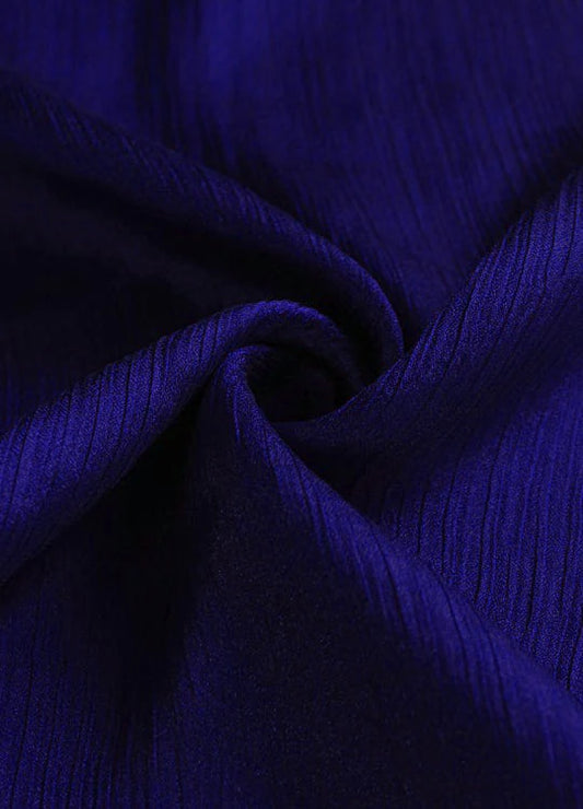 Sheen Hijab – Crinkle Chiffon & Silk Blend - Ink Blue