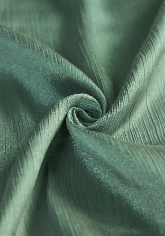 Sheen Hijab – Crinkle Chiffon & Silk Blend - Mint Green