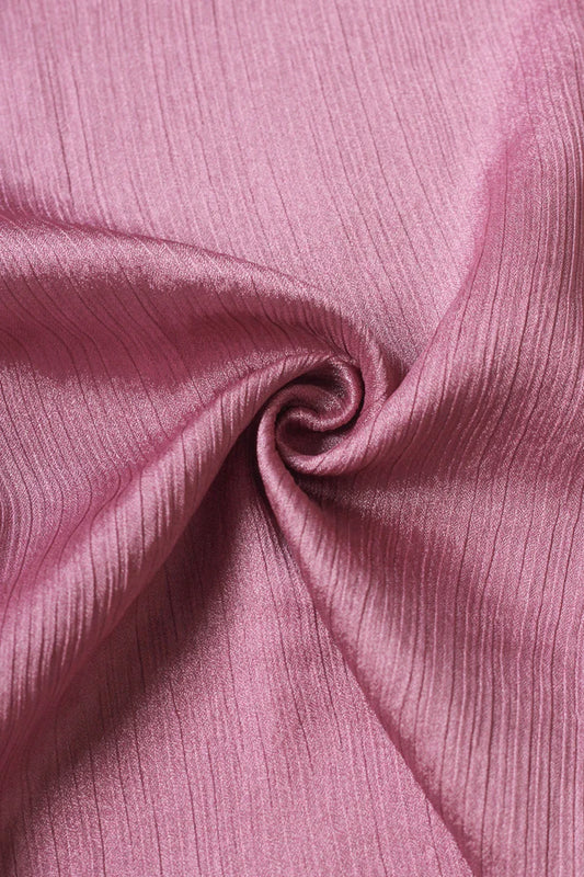 Sheen Hijab – Crinkle Chiffon & Silk Blend - Rose Pink