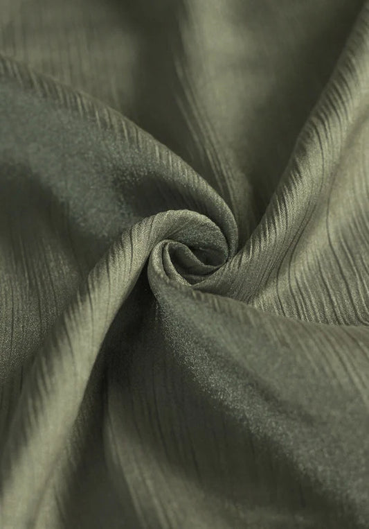 Sheen Hijab – Crinkle Chiffon & Silk Blend - Sage Green