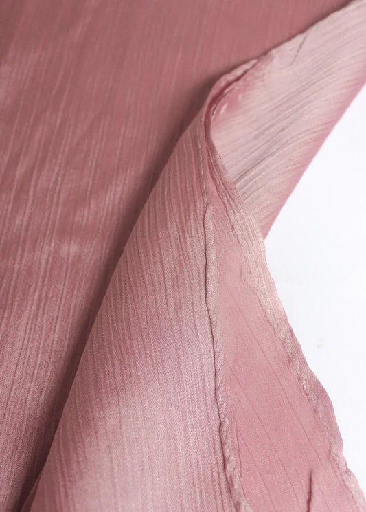 Sheen Luxe Hijab – Crinkle Silk - Blush