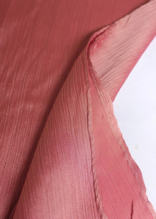 Sheen Luxe Hijab – Crinkle Silk - Coral Pink