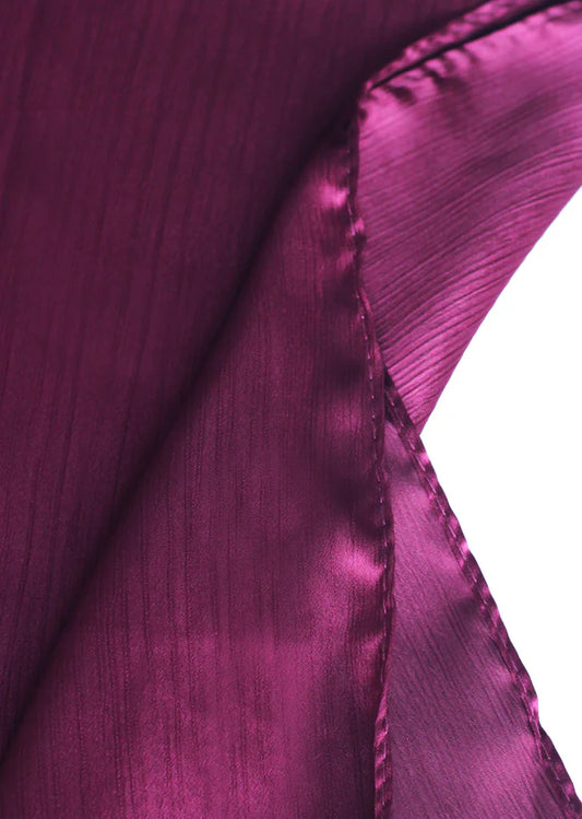 Sheen Luxe Hijab – Crinkle Silk - Magenta