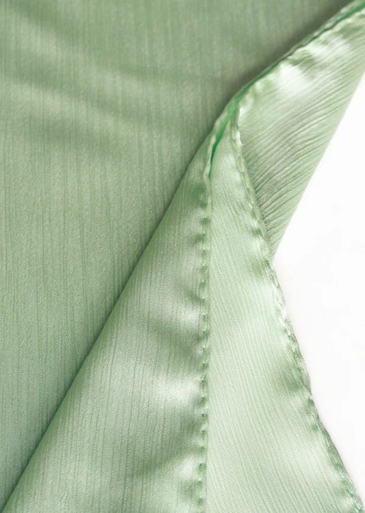 Sheen Luxe Hijab – Crinkle Silk - Mint Green