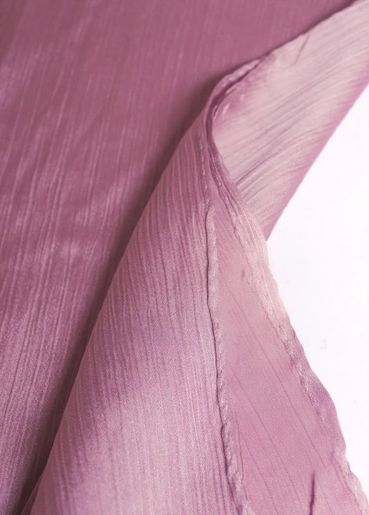 Sheen Luxe Hijab – Crinkle Silk - Rose Pink