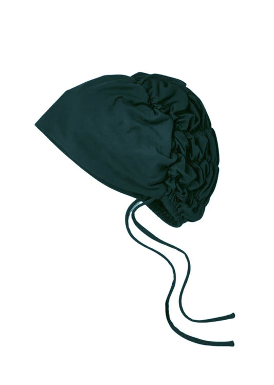 Signature Tie-Back Hijab Cap – Bamboo Jersey Undercap - Emerald