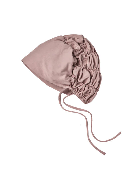 Signature Tie-Back Hijab Cap – Bamboo Jersey Undercap - Rose Beige