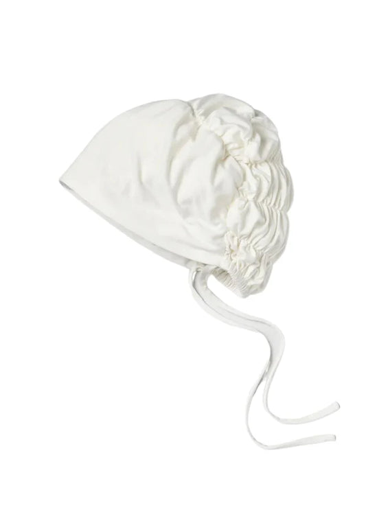 Signature Tie-Back Hijab Cap – Bamboo Jersey Undercap - White