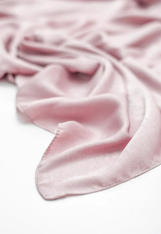 Silken Hijab – Butter Silk - Muted Pink
