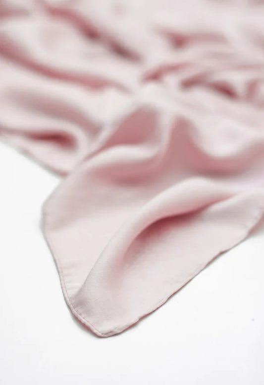 Silken Hijab – Butter Silk - Soft Pink
