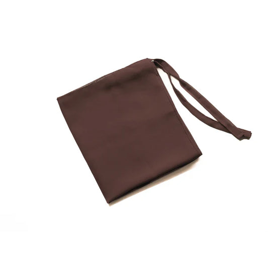 Georgette Tie-back Niqab – Half Niqab with Adjustable Straps - Chocolate Brown