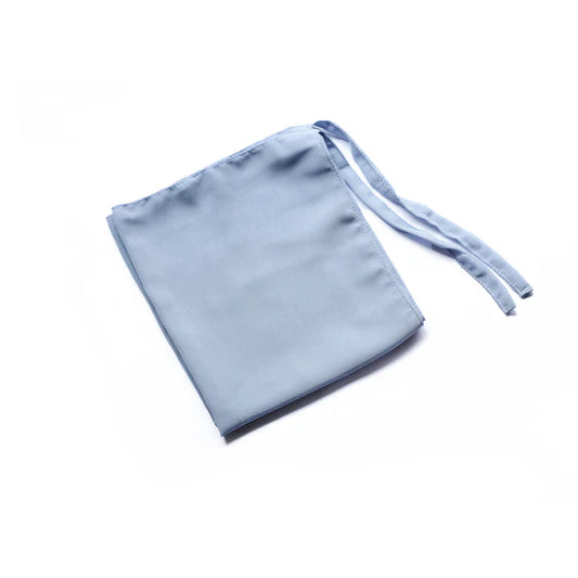 Georgette Tie-back Niqab – Half Niqab with Adjustable Straps - Ice Blue