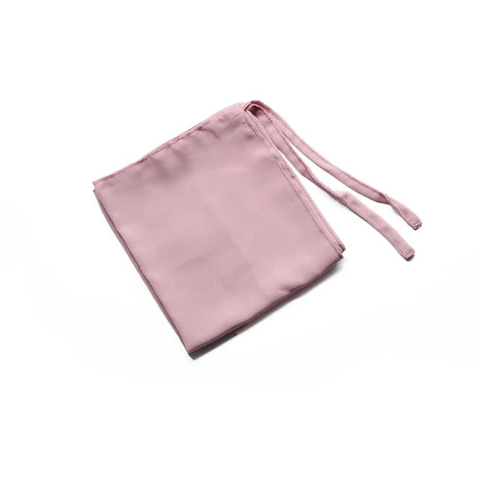 Georgette Tie-back Niqab – Half Niqab with Adjustable Straps - Nude Blush